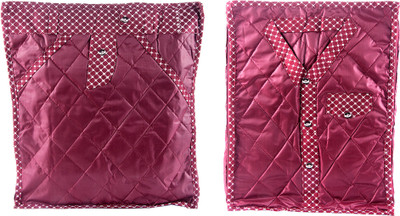 

Annapurna Sales Designer 5 Inch Height Side Transparent Large Shirt/Tshirt or Pant/Jeans/Trouser Cover - Set of 2 Pcs. Maroon00433(Maroon)