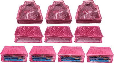

Annapurna Sales Designer 5 Inch Height Large Saree/Blouse and Peticot Cover - Set of 10 Pcs. Pink00252(Pink)