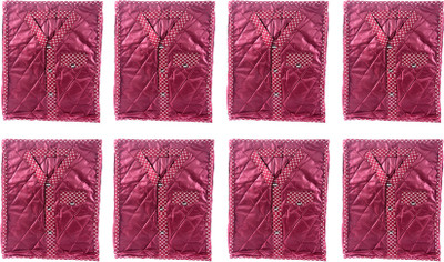 

Annapurna Sales Designer 5 Inch Height Side Transparent Large Shirt/TShirt Cover - Set of 8 Pcs. Maroon00422(Maroon)