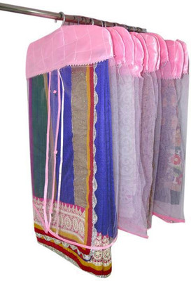 

Addyz Plain pack of 12 Net Saree Cover For Heavy Sarees Pink Wardrobe Organize(Pink)