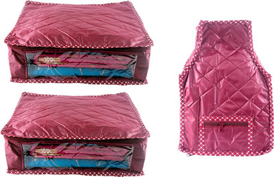 

Annapurna Sales Designer 5 Inch Height Side Transparent Large Saree and Blouse Cover - Set of 3 Pcs. Maroon00426(Maroon)