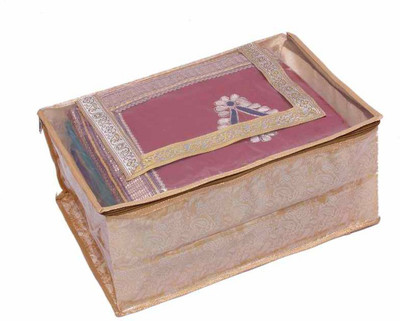 KUBER INDUSTRIES Designer Stylish Saree cover Brocade MKU73047 Gold KUBER INDUSTRIES Garment Covers