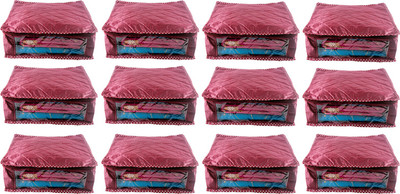

Annapurna Sales Designer 5 Inch Height Side Transparent Large Saree Cover - Set of 12 Pcs. Maroon00410(Maroon)