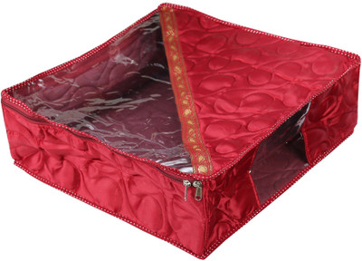 

SuiDhaga Saree Cover Satin Organiser (Upto 6-10 Sarees) SDSC013(Maroon)