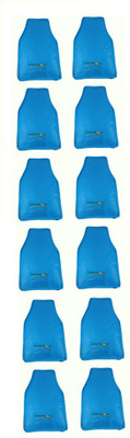 

Addyz Plain 12pcs Ladies Large Non - Woven Blouse Cover Upto 5 - 6 each(Blue)