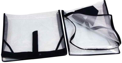 KUBER INDUSTRIES Designer Shirt, Trouser cover in full transparent net 2 Pcs set MKU5083 Blue KUBER INDUSTRIES Garment Covers