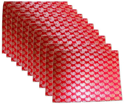KUBER INDUSTRIES Saree Cover 10 Pcs In Brocade Mku183 Red KUBER INDUSTRIES Garment Covers
