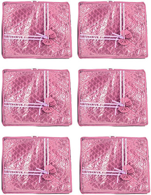 

Annapurna Sales Purple Small Satin Saree Cover - Set of 6 Pcs. Pouch(Purple)