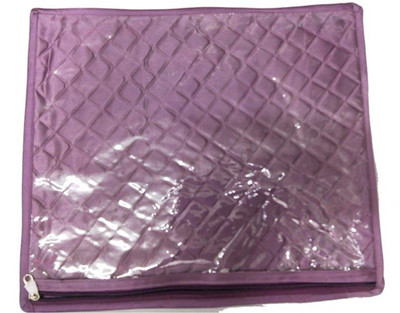 

Addyz Plain Pack Of 5 Single Saree Cover Heavy Suit Case(Purple)
