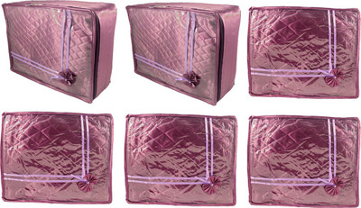 

Annapurna Sales Designer Large and Small Saree Covers - Set of 6 Pcs. Purple00139(Purple)
