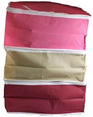 KUBER INDUSTRIES Designer Non woven Saree cover 3 pcs combo/Wardrobe Organiser/Regular Clothes Bag sc059 Multicolor KUBER INDUSTRIES Garment Covers