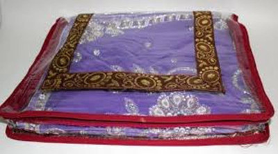 

Motherland Exclusive Saree cover Designer Transparent MLDE(Red, Transparent white)