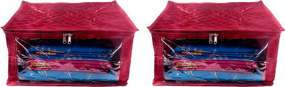

Annapurna Sales Designer 9 Inch Height Side Transparent Big Saree Covers - Set of 2 Pcs. Maroon00212(Maroon)