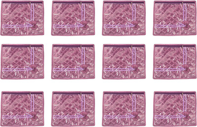 

Annapurna Sales Purple Satin Single Saree Cover - Set of 12 Pcs Pouch(Purple)
