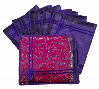 

Kuber Industries Designer Saree cover 8 Pcs sc062(Blue)