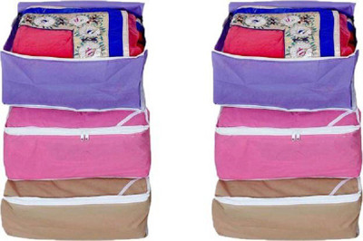 

Motherland Regular Spacious Saree Covers (Pack of 6) MLSCC(Purple, Pink, Multicolor)