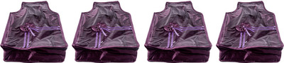 

Annapurna Sales Designer 4 Inch Height Front Transparent large Blouse Cover - Set of 4 Pcs. Purple00370(Purple)