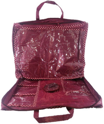 

Addyz Plain One Day Kit Travel Bag Vanity Jewellery(Maroon)