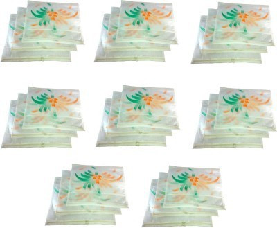 Kuber Industries Designer Single Saree Cover 24 pcs set MKUSCW101 White Kuber Industries Garment Covers