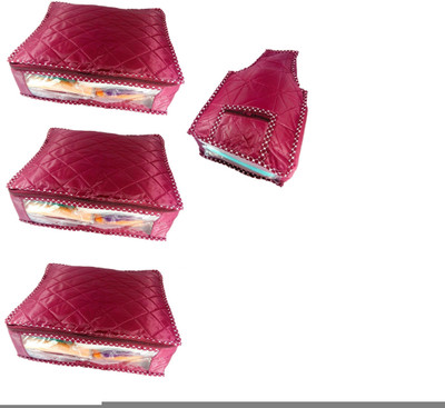 

Addyz Plain 3 Saree Cover And 1 Blouse Cover Combo(Maroon)