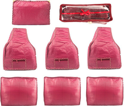 

Annapurna Sales Designer Large Saree/Blouse Covers/Jewellery and Churi/Bangles - Set of 8 Pcs. Maroon00121(Maroon)
