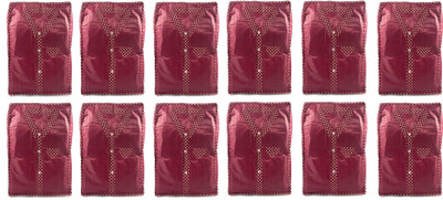 

Annapurna Sales Designer Large Shirt/T-Shirt Cover - Set of 12 Pcs. Maroon00190(Maroon)