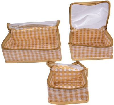 

Mun Shree Designer 3Pcs Multi-Utility Box Pouch Sat MS-23(Golden)
