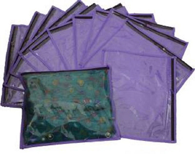 

Motherland Regular & Dustproof Saree Covers (Pack of 12) MLRSC(Purple)