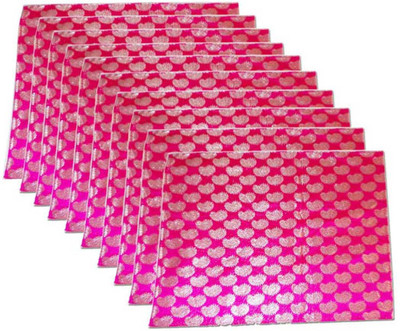 

Ruhi's Creations Designer Premium Brocade Saree Cover - Pink 1014(Pink)