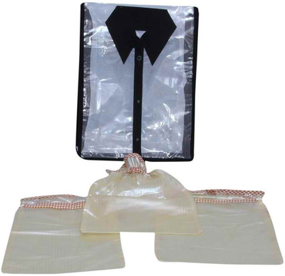 KUBER INDUSTRIES Designer Shirt Cover 3 Pcs Shoe Pouch 4 Pcs Set MKU0050094 Multicolor KUBER INDUSTRIES Garment Covers