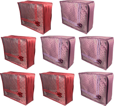 

Annapurna Sales Designer Large Saree Covers - Set of 8 Pcs. MP0083(Maroon, Purple)