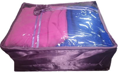 

Addyz Plain 1 Saree Storage Cover Blouse Salwar Suit Shirt Jeans Case(Purple)