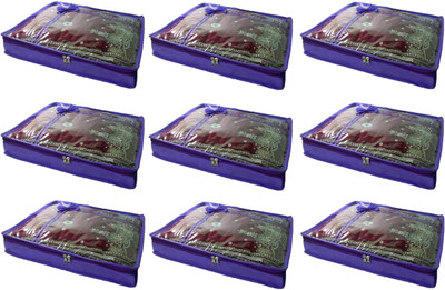 

Addyz Pack of 9 Non woven 2 inch Height Saree Cover Gift Organizer(Purple)