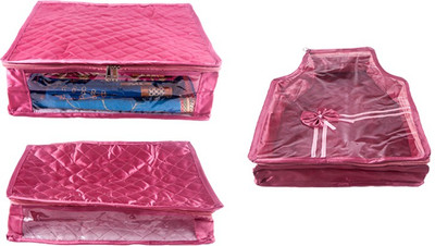 

Annapurna Sales Designer 5 Inch Height Large Saree/Blouse and Peticot Cover - Set of 3 Pcs. Pink00249(Pink)