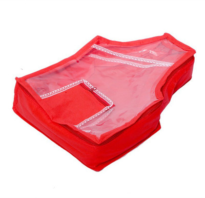 KUBER INDUSTRIES Designer Blouse Cover in Non Wooven Fabric Red MKU006665 Red KUBER INDUSTRIES Garment Covers