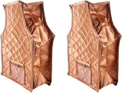 

Annapurna Sales Designer 4 Inch Height Side Transparent large Blouse Cover - Set of 2 Pcs. Golden00266(Golden)