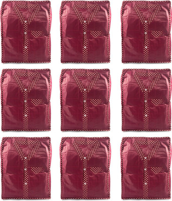 

Annapurna Sales Designer Large Shirt/T-Shirt Covers - Set of 9 Pcs Maroon00107(Maroon)