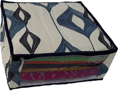 

Indi Bargain Blue Saree Cover Three Layered Wedding(Blue, Multicolor)