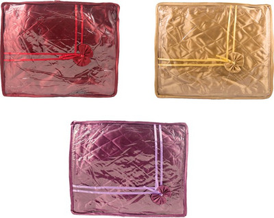 

Annapurna Sales Designer Small Saree Covers - Set of 3 Pcs. MPG00100(Maroon, Purple, Golden)