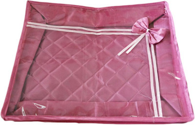 KUBER INDUSTRIES Designer Saree cover upto 15 Pcs. Mku214 Pink KUBER INDUSTRIES Garment Covers