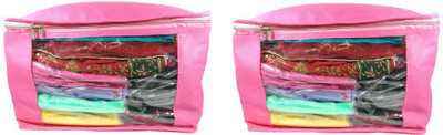 

Addyz Plain 10 Inch Ladies Large Non - Woven 2saree Cover. Upto 10 - 15 Saree Cover each(Pink)