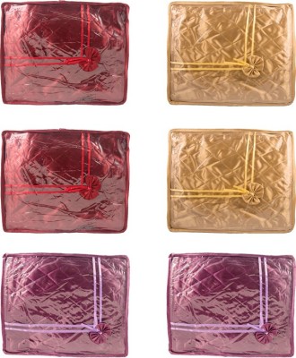 FAVISM Designer Small Saree Covers - Set of 6 Pcs. MPG00101(Maroon, Purple, Golden)
