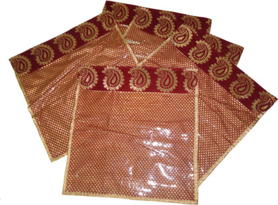 

Ruhi's Creations 1 Saree Cover Brocade Shimmer - Set of 5 (Red) RH000101015(Red)