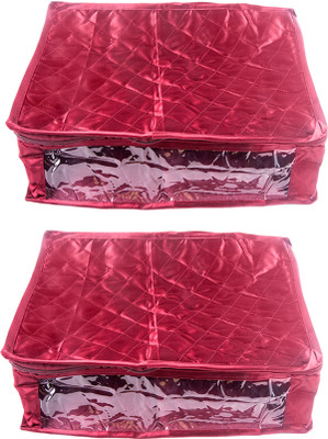 

Annapurna Sales Designer 4 Inch Height Side Transparent Peticot Cover - Set of 2 Pcs. Maroon00300(Maroon)