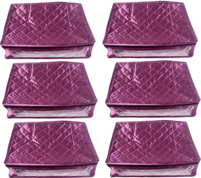 

Annapurna Sales Designer 4 Inch Height Side Transparent Peticot Cover - Set of 6 Pcs. Purple00390(Purple)