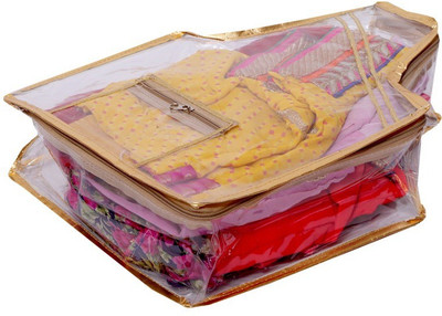 

Kuber Industries Saree Bag(Gold), Golden