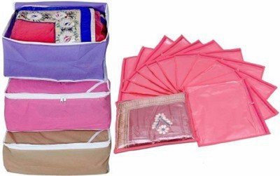 

Motherland 3 Exclusive Spacious & 12 Regular Single Saree Covers MLRSC(Red, Pink, Purple, Brown, Cream)