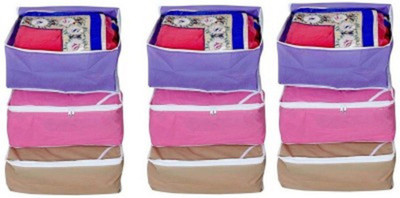 

Motherland Multicolor Saree Cover (Set of 9 Pcs.) Regular & Designer MLD1(Purple, Red, Pink, Cream, Brown)