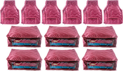 

Annapurna Sales Designer 5 Inch Height Side Transparent Large Saree and Blouse Cover - Set of 12 Pcs. Maroon00432(Maroon)