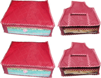 

Atorakushon Parachute Combo of 2PC Saree Cover 2PC Blouse Cover P2S&2b(Maroon)